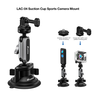 Leofoto LAC-04 Suction Cup Sports Camera Mount