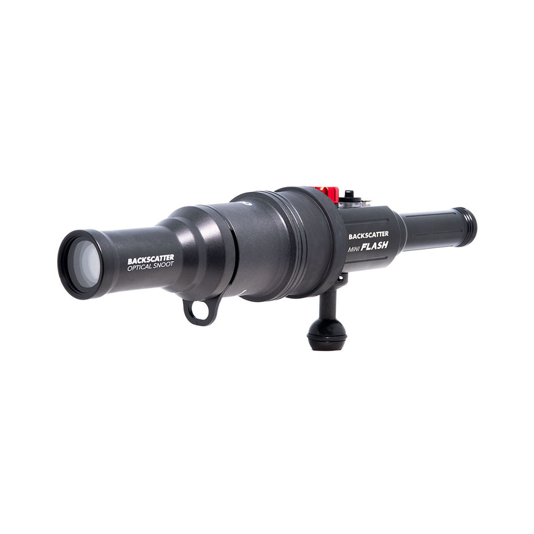 Backscatter Optical Snoot for Flash Strobe