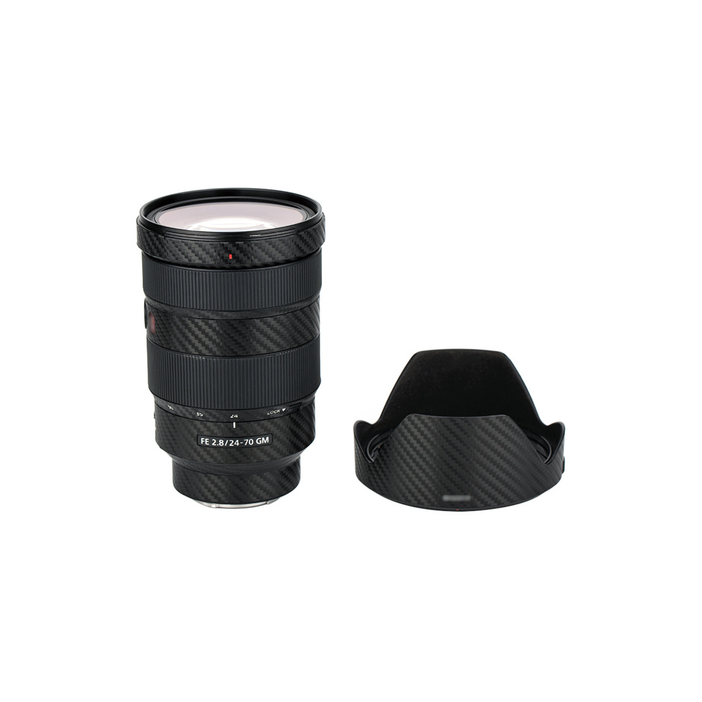 Anti-Scratch Skin for Sony FE 24-70 f/2.8 GM (Carbon Fiber Black)