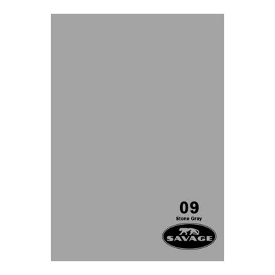 Savage Widestone Seamless Backdrop Paper 9x36ft (Stone Gray)