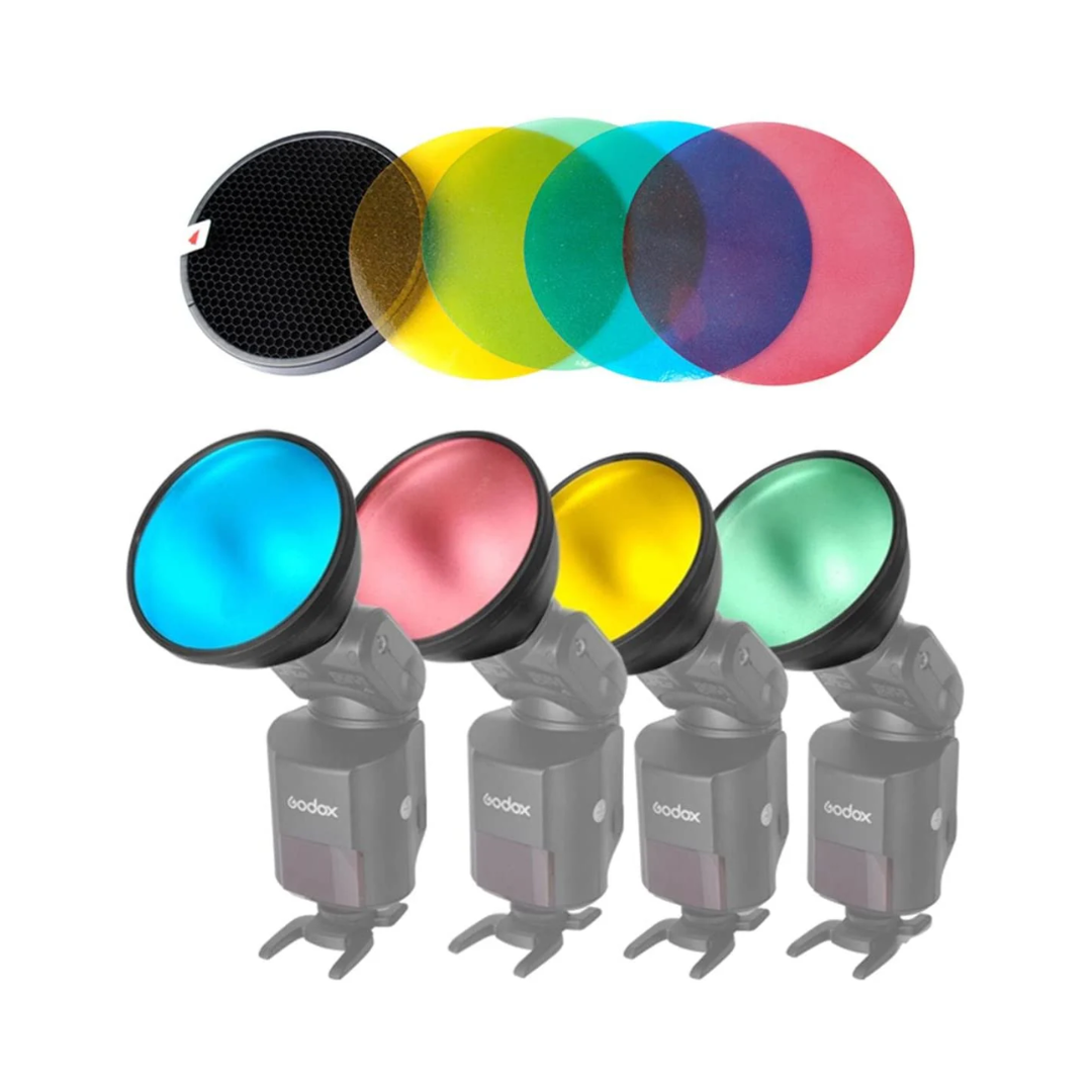 Godox Flash Color Gel Pack & Reflector Grid – GMW Trading Inc. (F8 Photo)