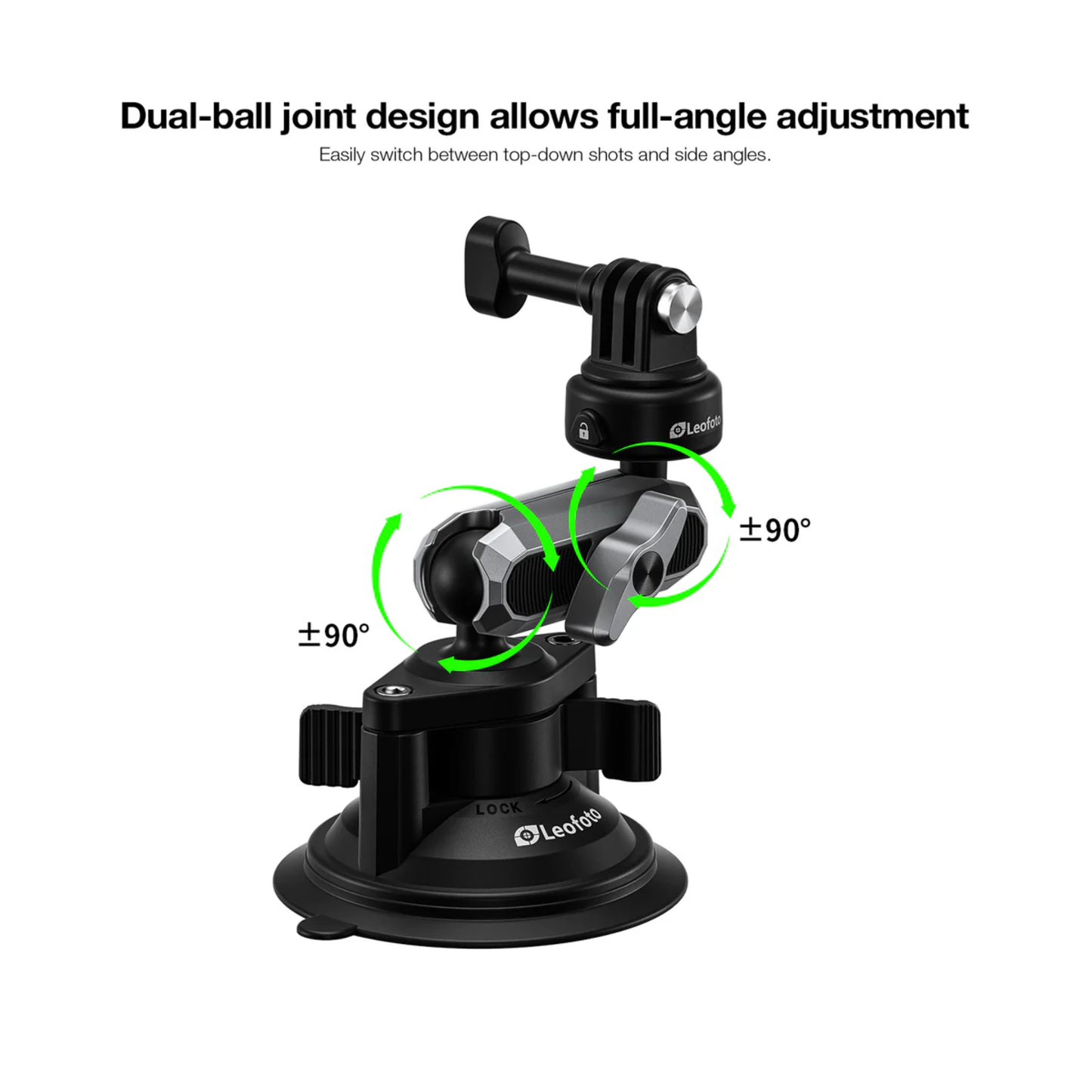 Leofoto LAC-04 Suction Cup Sports Camera Mount