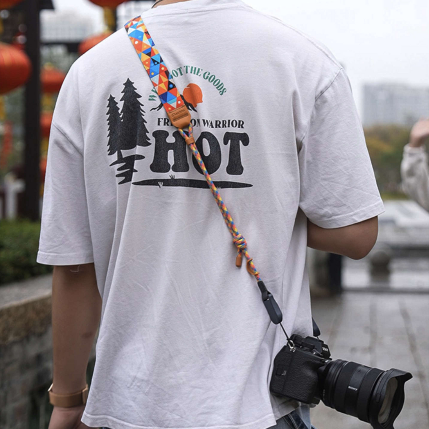 Leofoto L-CS-205 Camera Strap – Rainbow Pearl
