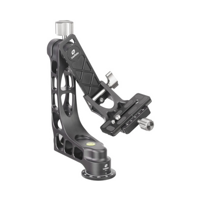 Leofoto PG-1 Lightweight Gimbal Tripod Head w/ Plate & Bag - Black