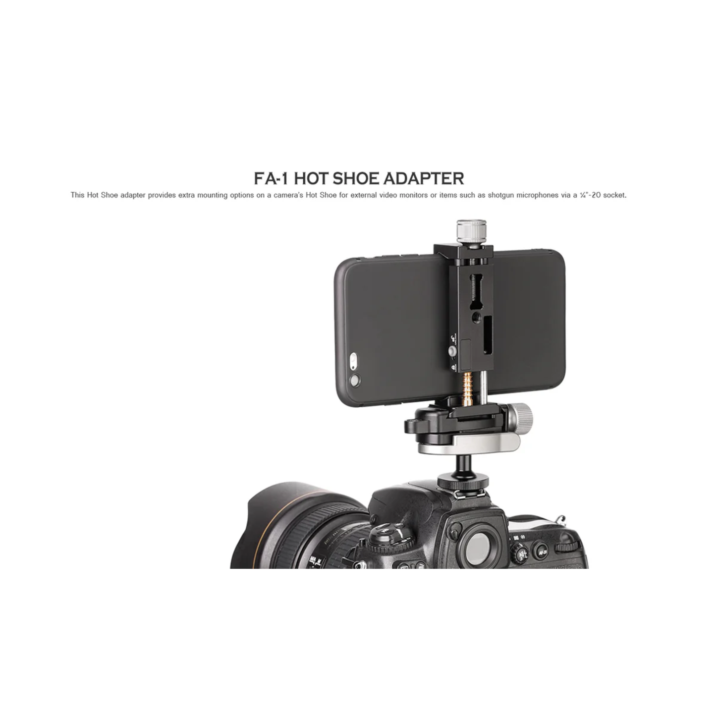 Leofoto Multipurpose Clamp Kit FA-01+ MBC-18 + PC-90II Mini Ballhead with Phone Clamp and Hot Shoe for Camera