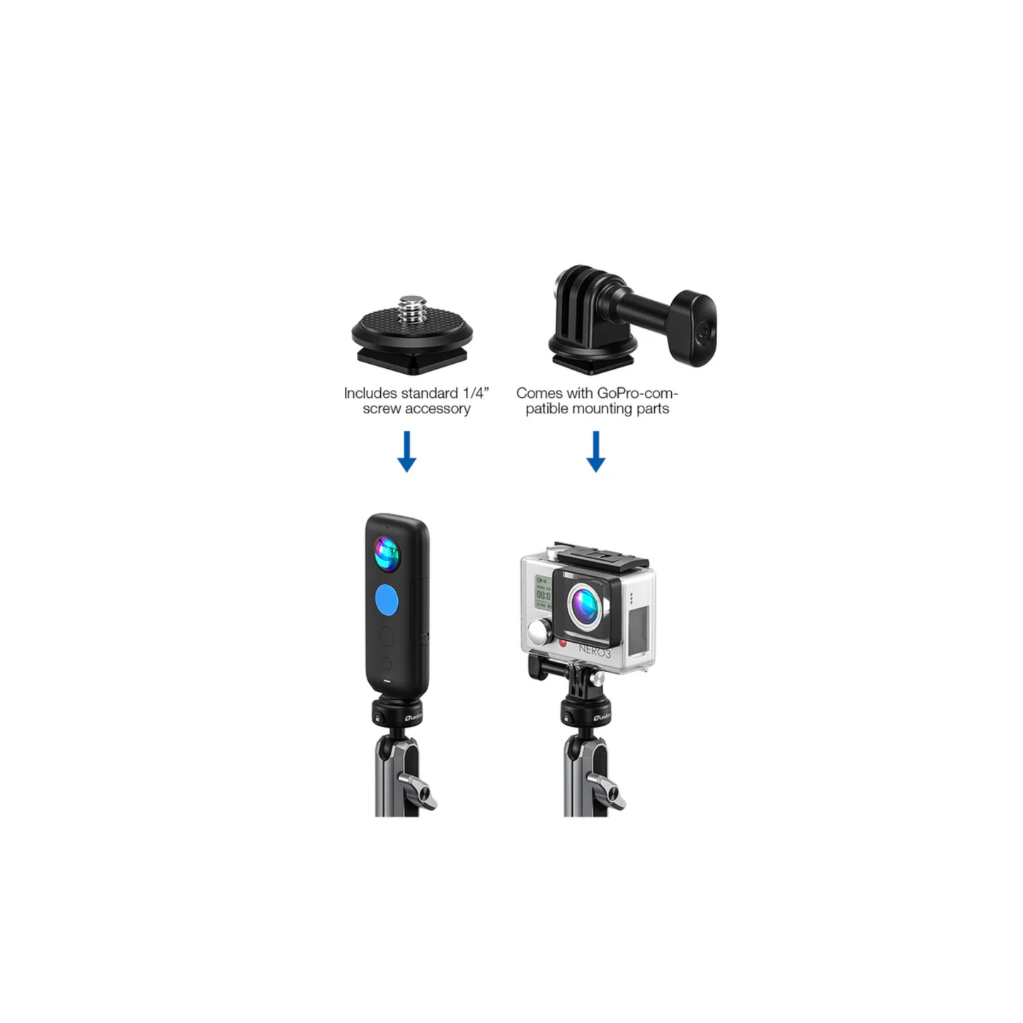 Leofoto LAC-05 Triple Suction Cup Sports Camera Mount