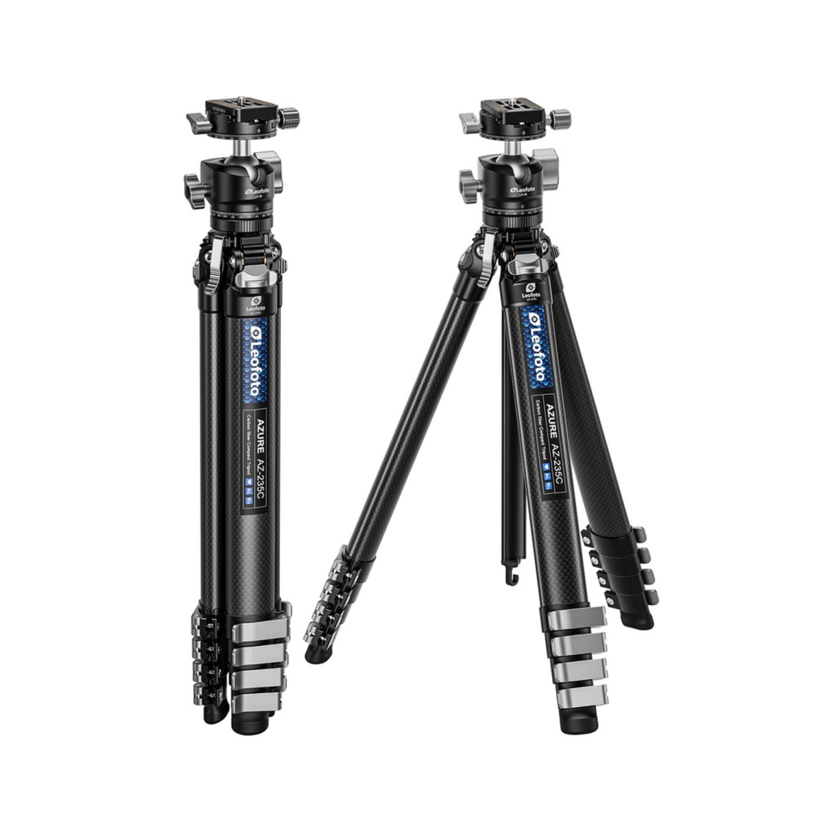 Leofoto AZ-235C+LH-30R AZURE SERIES Ultra-Compact Tripod