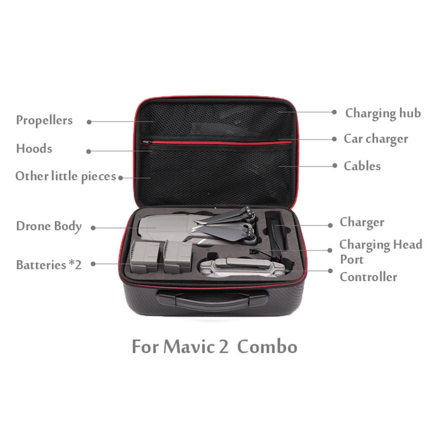 Carrying Case for DJI MAVIC 2 PRO/ZOOM Portable Drone Box Waterproof Storage Bag Accessories