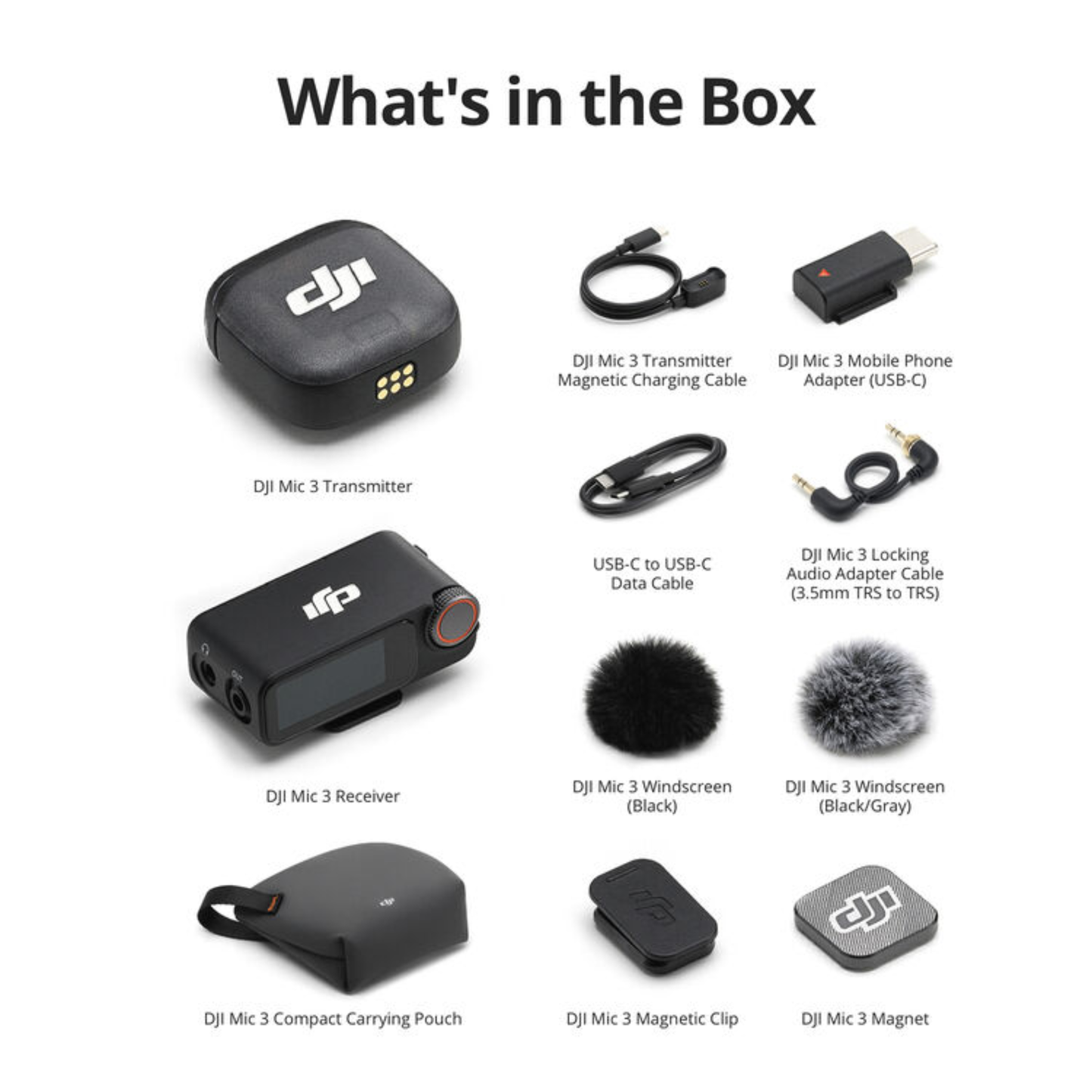 DJI Mic 3 (1TX + 1RX) Wireless Microphone
