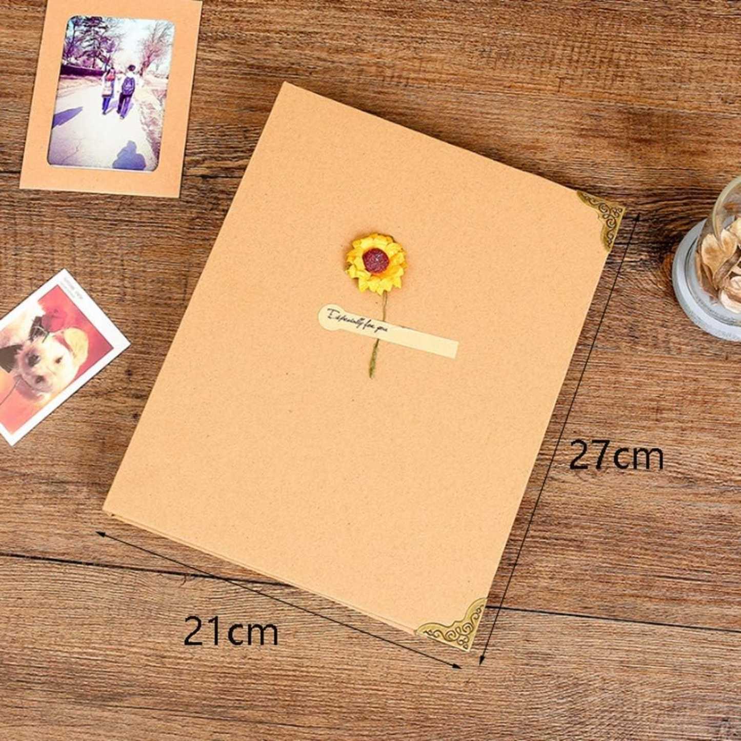 DIY Scrapbook Photo Album 8.5 x 11 Inch, Hardcover Kraft 80 Pages Black Scrapbook Paper with Scrapbooking Supplies for Anniversary, Travelling, Family, Graduation Gift