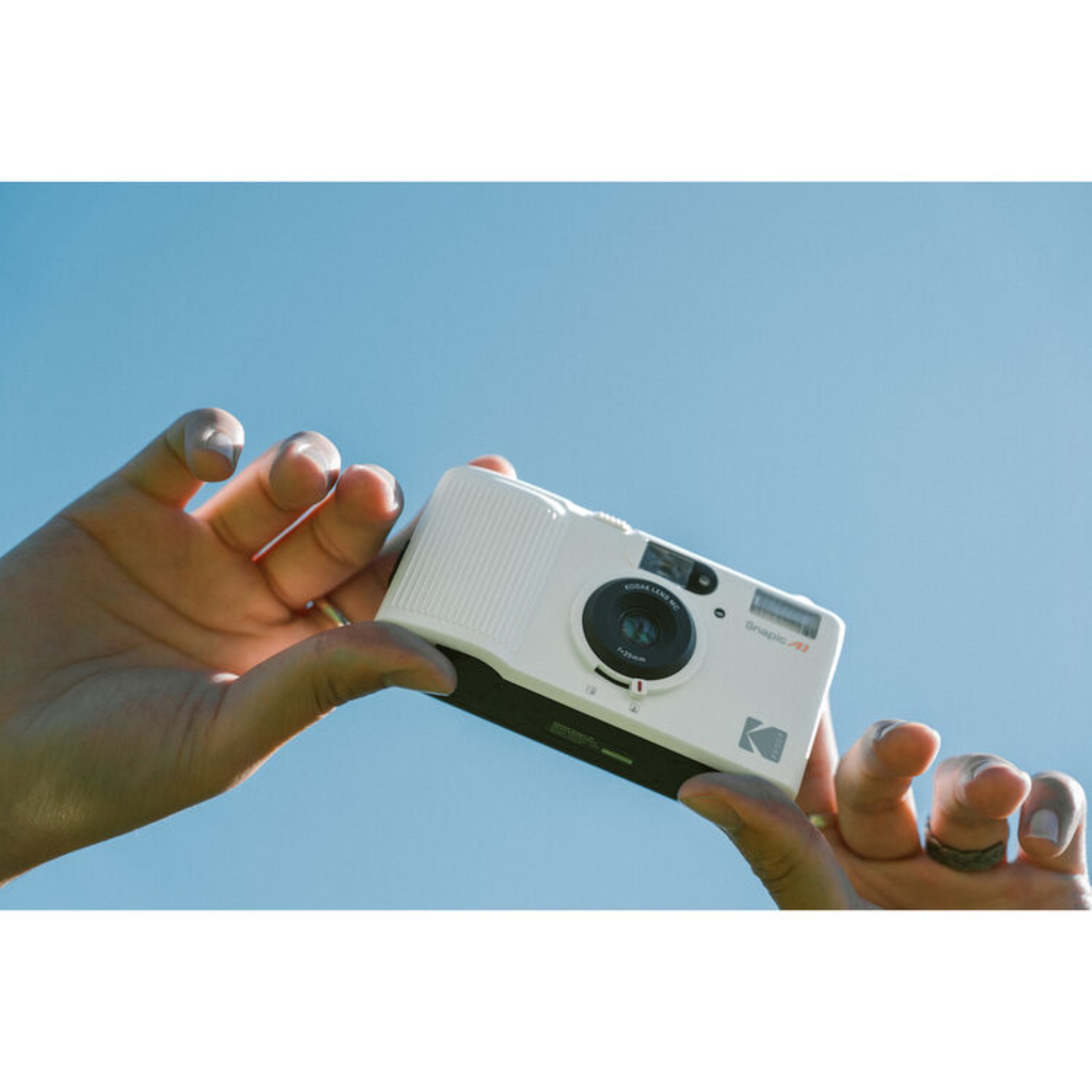 Kodak Snapic A1 35mm Film Camera (Ivory White)