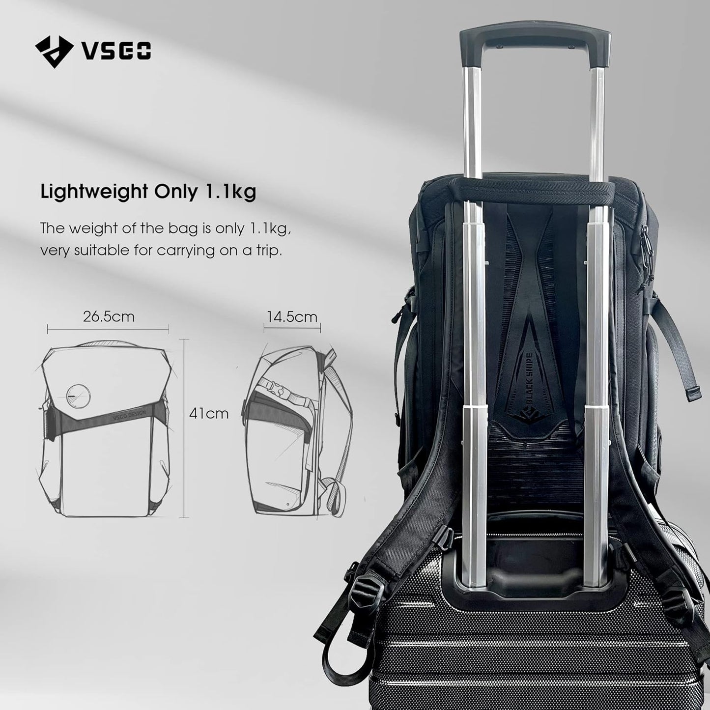 VSGO Camera Backpack 16L (Black)