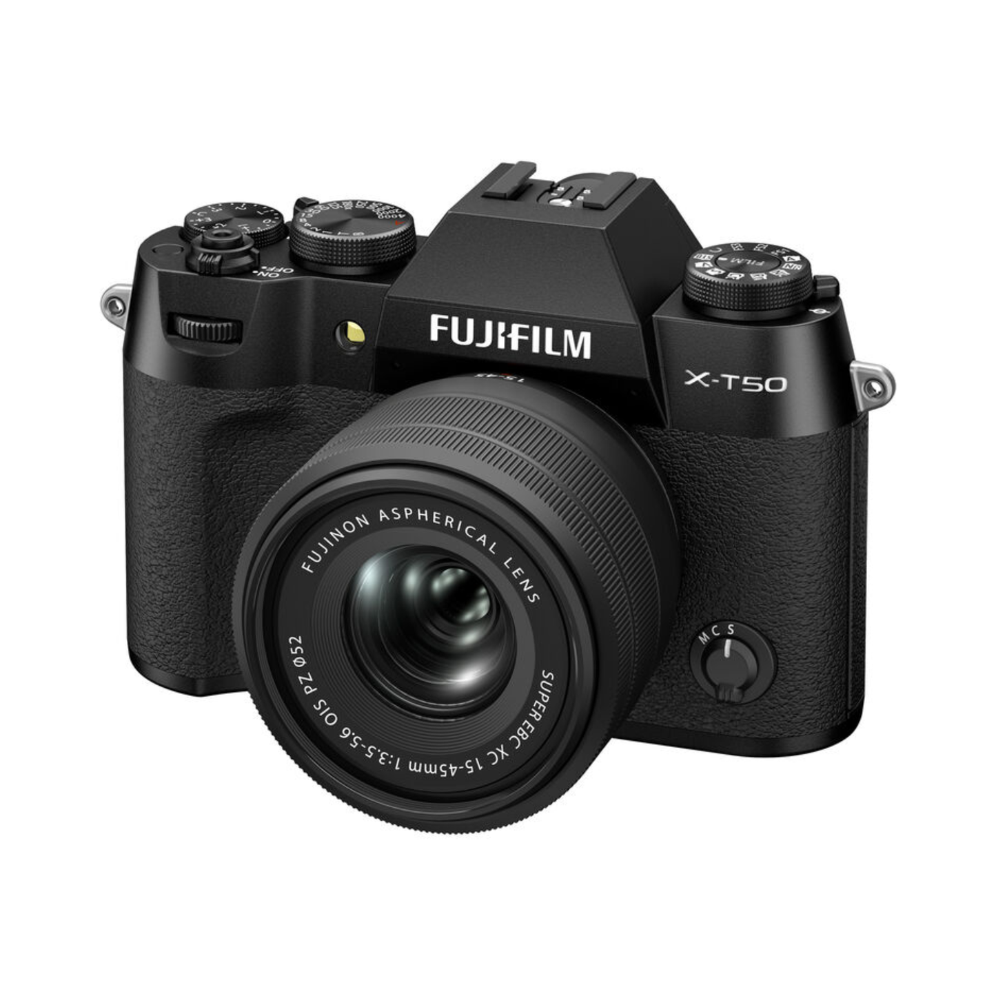 FUJIFILM X-T50 Mirrorless Camera with 15-45mm f/3.5-5.6 Lens (Black)