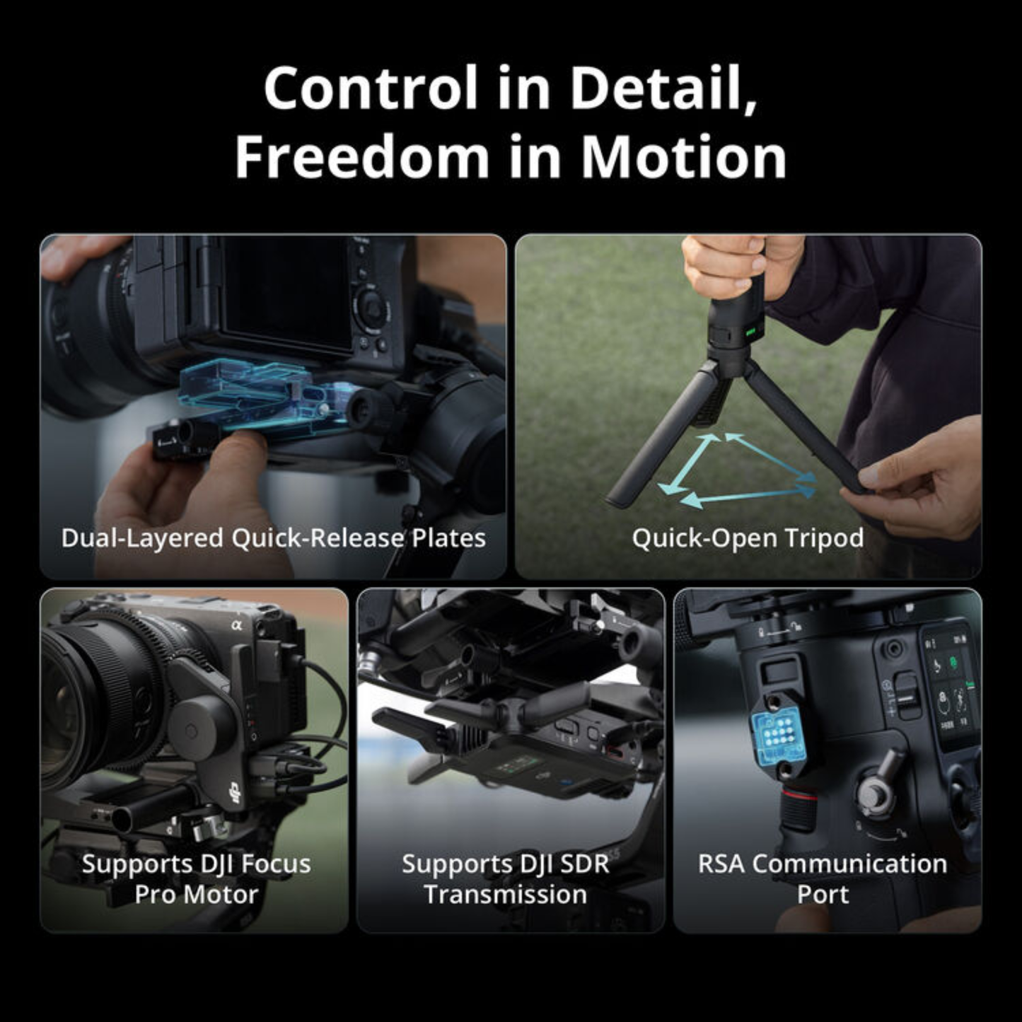 DJI RS 5 Gimbal Combo Kit with AI Tracking Module & Briefcase Handle