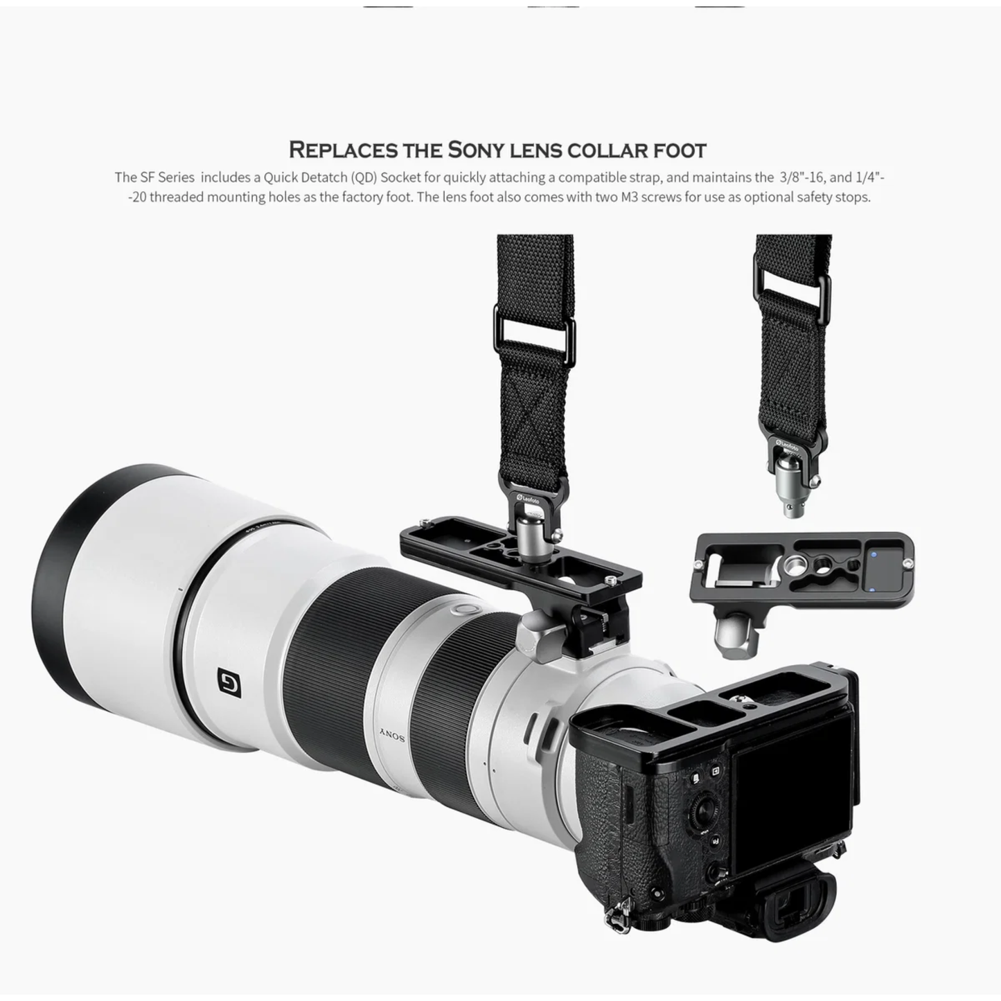 Leofoto SF-02N Replacemet Lens Foot for Sony FE 200-600 F/5.6-6.3