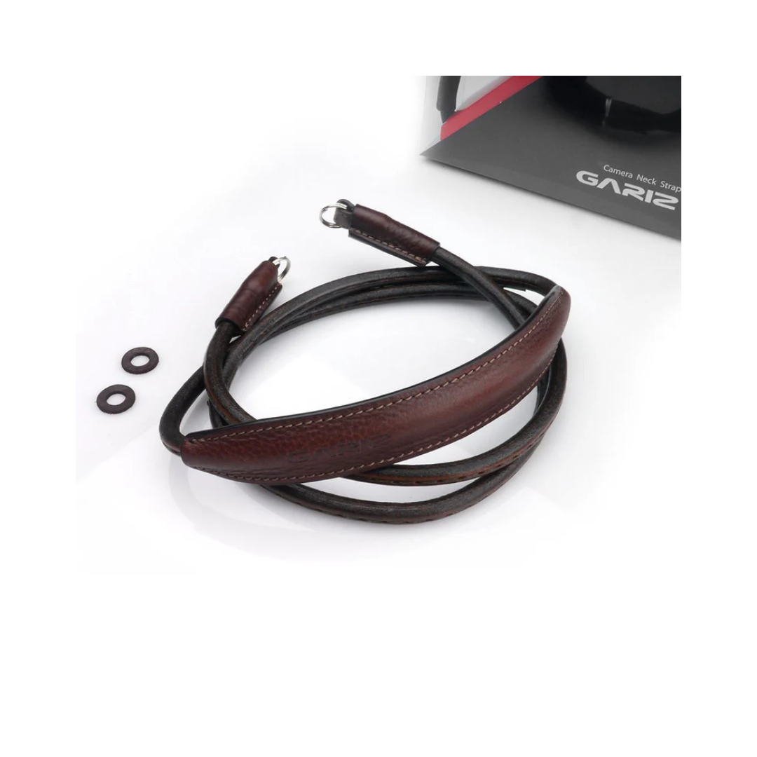 Gariz Leather Neck Strap (Brown)