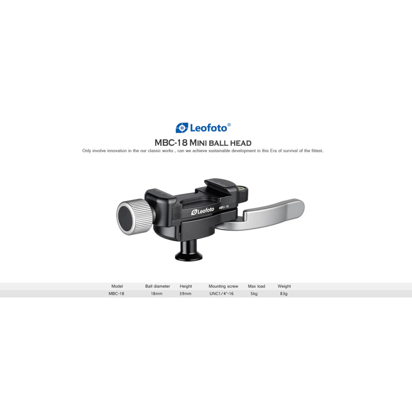 Leofoto Multipurpose Clamp Kit FA-01+ MBC-18 + PC-90II Mini Ballhead with Phone Clamp and Hot Shoe for Camera