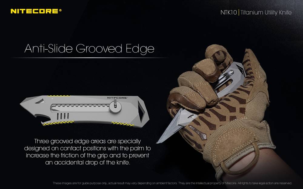 Nitecore NTK10 Unibody Titanium Utility Knife