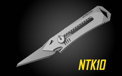 Nitecore NTK10 Unibody Titanium Utility Knife