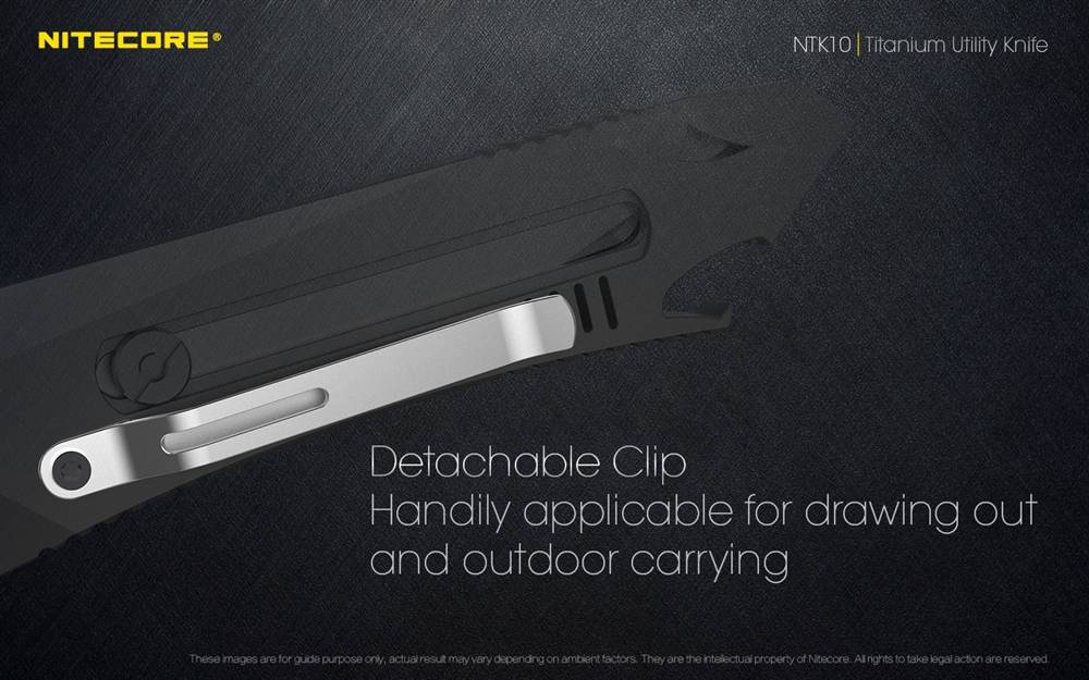 Nitecore NTK10 Unibody Titanium Utility Knife