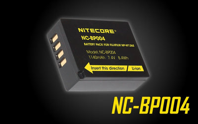 Nitecore BP004 Battery Pack NP-W126 for Fuji