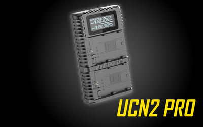 Nitecore UCN2 PRO Dual Slot USB Charger for Canon LP-E6N Battery