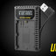 Nitecore UCN3 Dual Slot USB Charger for Canon LP-E6N Battery