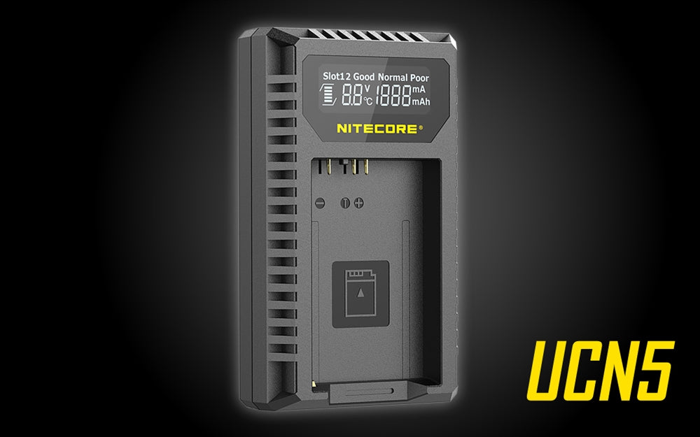 Nitecore UCN5 Dual Slot USB Charger for Canon LP-E17 Battery