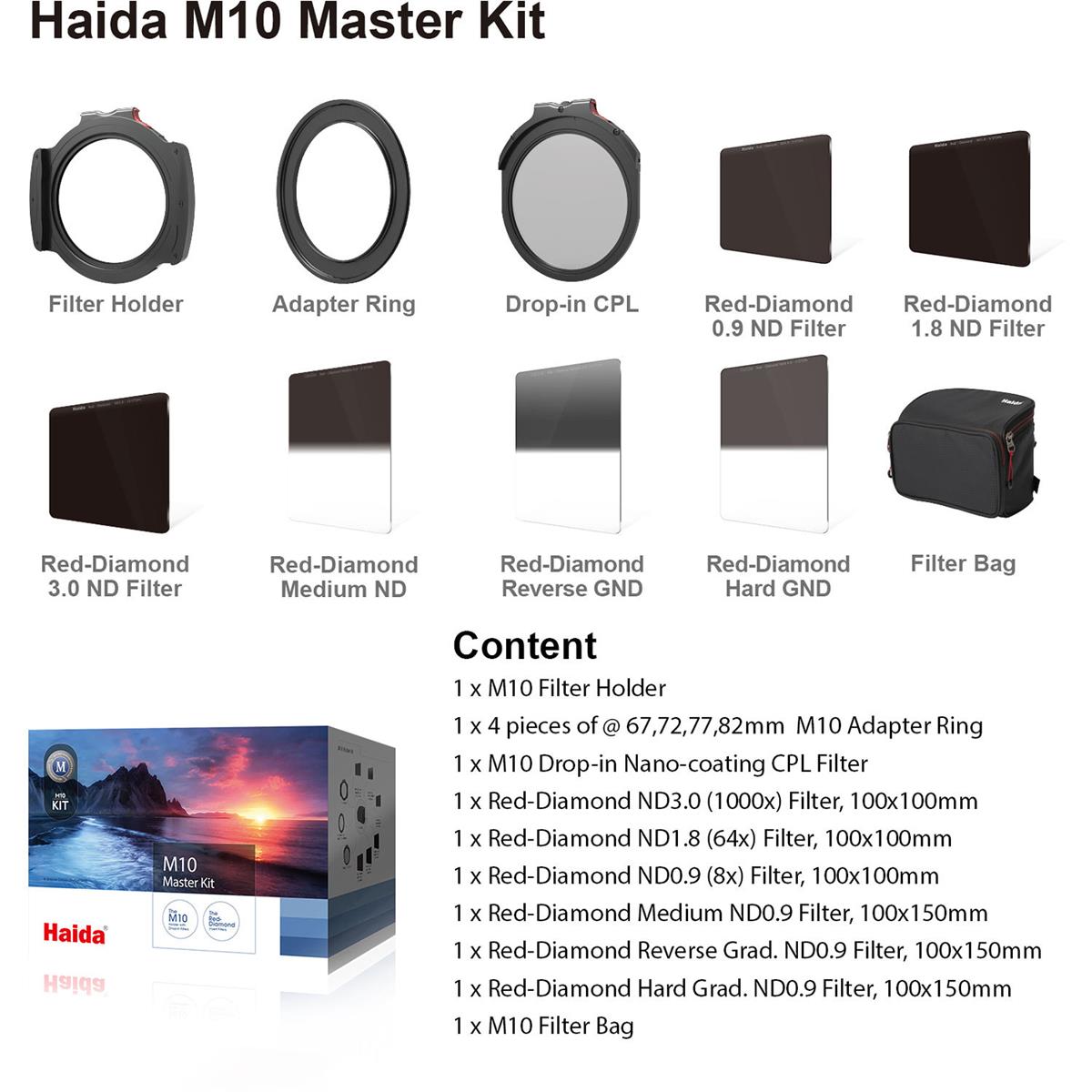 Haida M10 Master Kit Filter