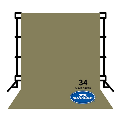 Savage Widestone Seamless Backdrop Paper 9x36ft (Olive Green)