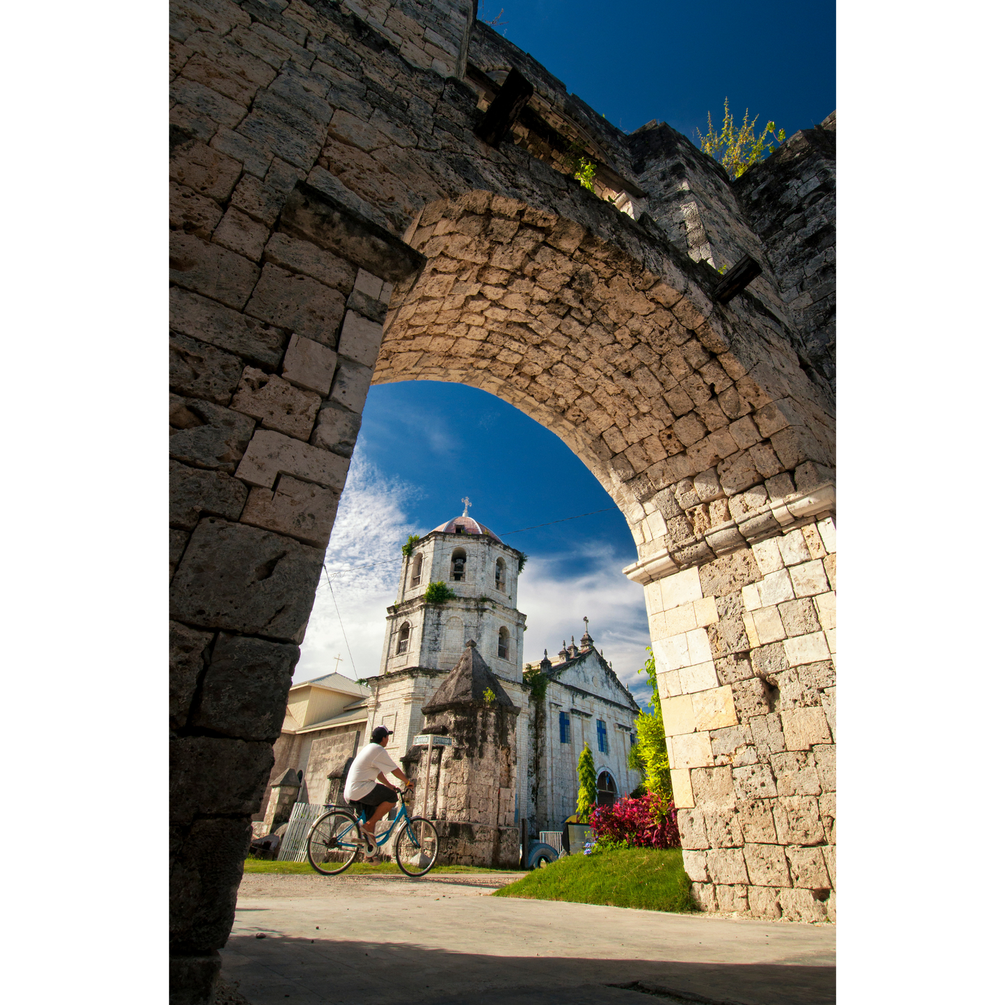 Our Lady of the Immaculate Conception Church and the Cuartel Ruins in Oslob, Cebu