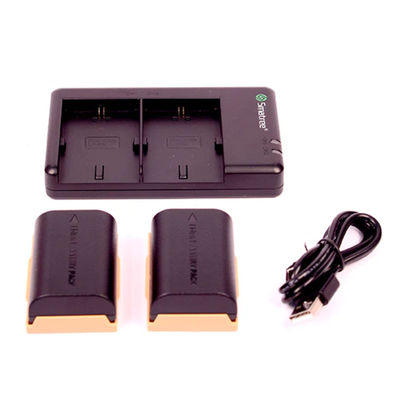 Smatree Dual Charger Kit with 2 extra Battery LP-E6