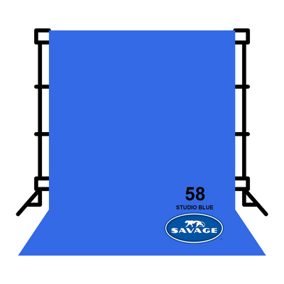 Savage Widestone Seamless Backdrop Paper 9x36ft (Studio Blue)