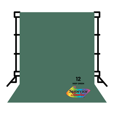 Superior Backdrop Seamless Paper 2.72x10 meters No.12 (Deep Green)