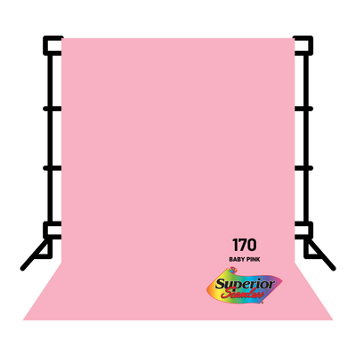 Superior Backdrop Seamless Paper 2.72x10 meters No.170 (Baby Pink)