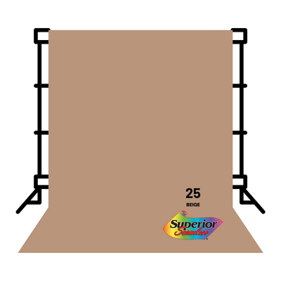 Superior Backdrop Seamless Paper 2.72x10 meters No.25 (Beige)