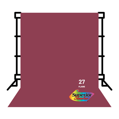 Superior Backdrop Seamless Paper 2.72x10 meters No.27 (Flame)