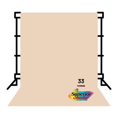 Superior Backdrop Seamless Paper 2.72x10 meters No.33 (Ivorine)