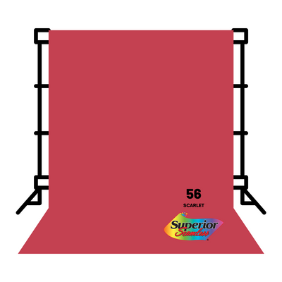 Superior Backdrop Seamless Paper 2.72x10 meters No.56 (Scarlet)