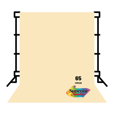 Superior Backdrop Seamless Paper 2.72x10 meters No.65 (Cream)