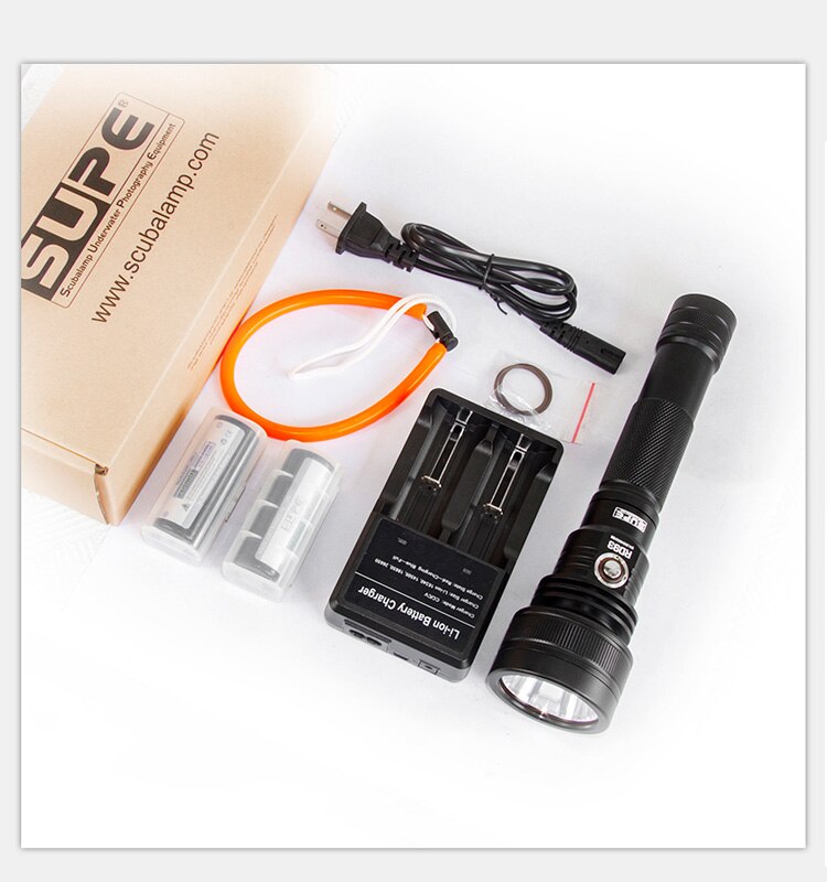 SUPE RD93 3000 Lumens Dive Torch Light