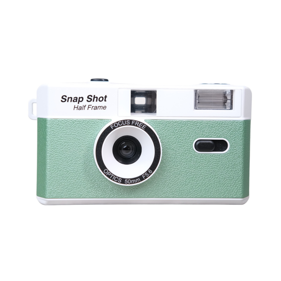 Snap Shot Half Frame Reusable Film Camera (Green)