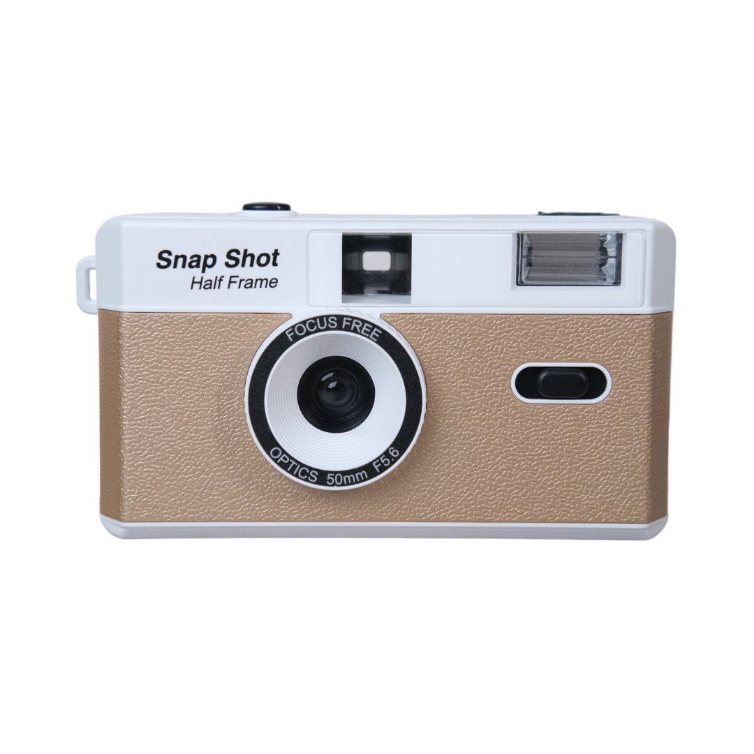 Single Shot Camera Frame Snap Shot Half Frame Reusable Film Camera (Light Brown) – GMW Trading ...