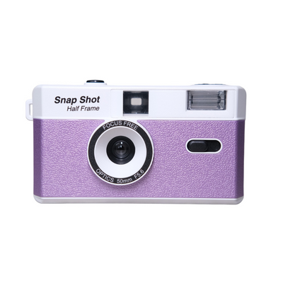 Snap Shot Half Frame Reusable Film Camera (Purple)