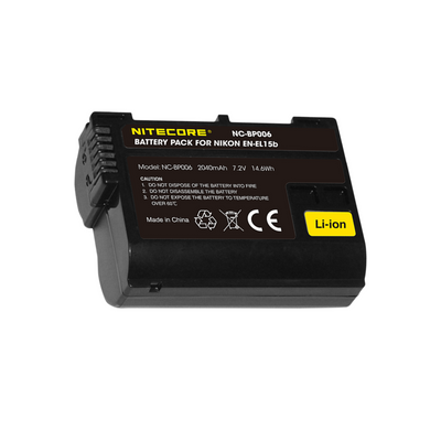 Nitecore BP006 Battery Pack for Nikon EN-EL15b 2040mAh