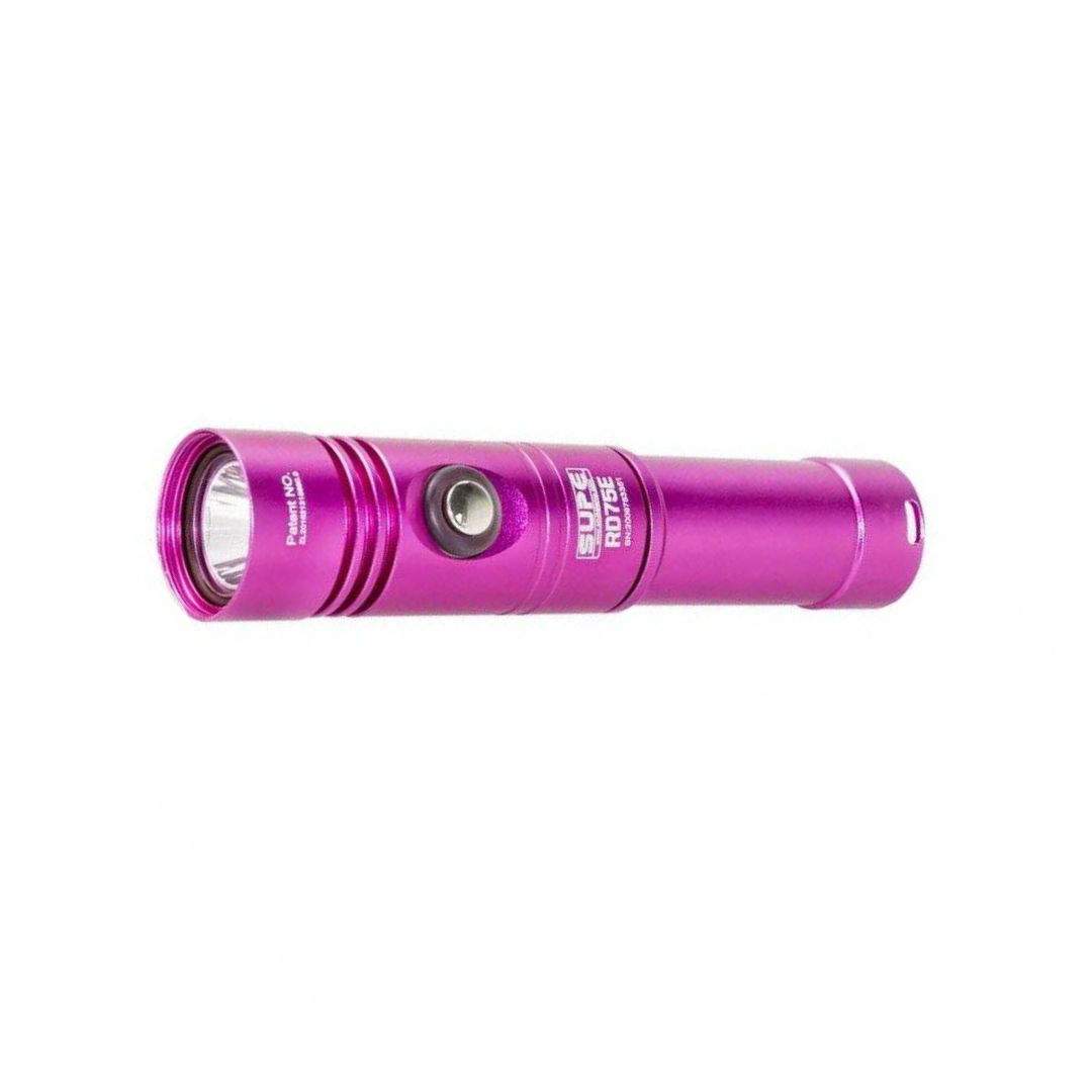 SUPE RD75E 1200 Lumens Dive Torch Light (Pink)