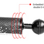 SUPE 10 Inch Carbon Fiber Ball Arm