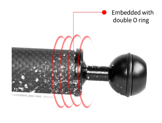 SUPE 10 Inch Carbon Fiber Ball Arm