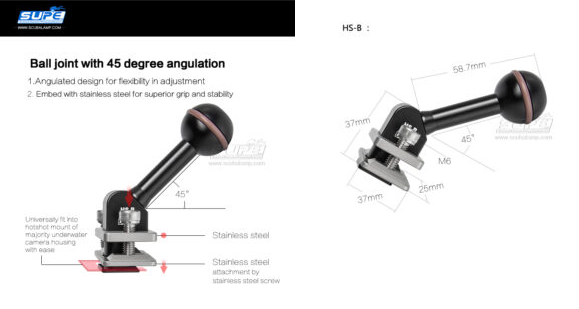 SUPE 45° HS-B Hot Shoe