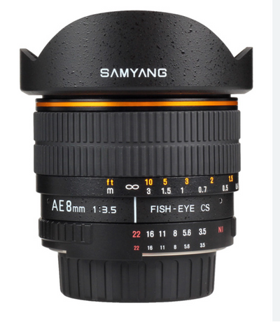 Samyang 8mm f/3.5 Fish-Eye CS Lens for Nikon mount